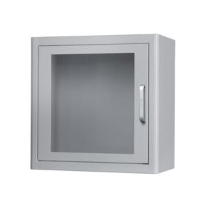 ARKY weisser Metall-Innenschrank mit Alarmanlage für AED-Defibrillatoren