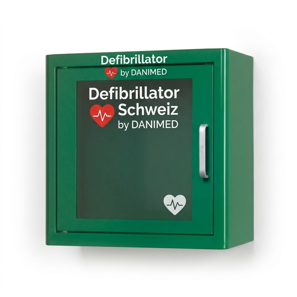 defibrillator-schweiz-gruner-Metall-Innenschrank-mit-Alarm