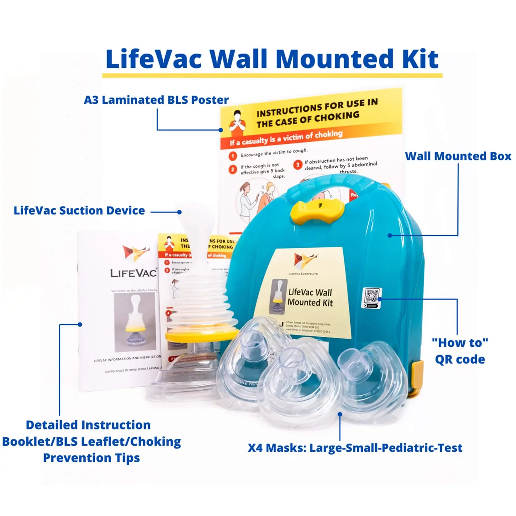 Wandbefestigungskit für Erstickungsnotfälle - LifeVac - Bild 5