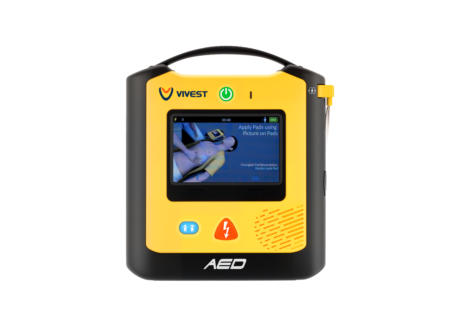 ViVest PowerBeat X3 AED Halbautomat mit Display - Bild 2